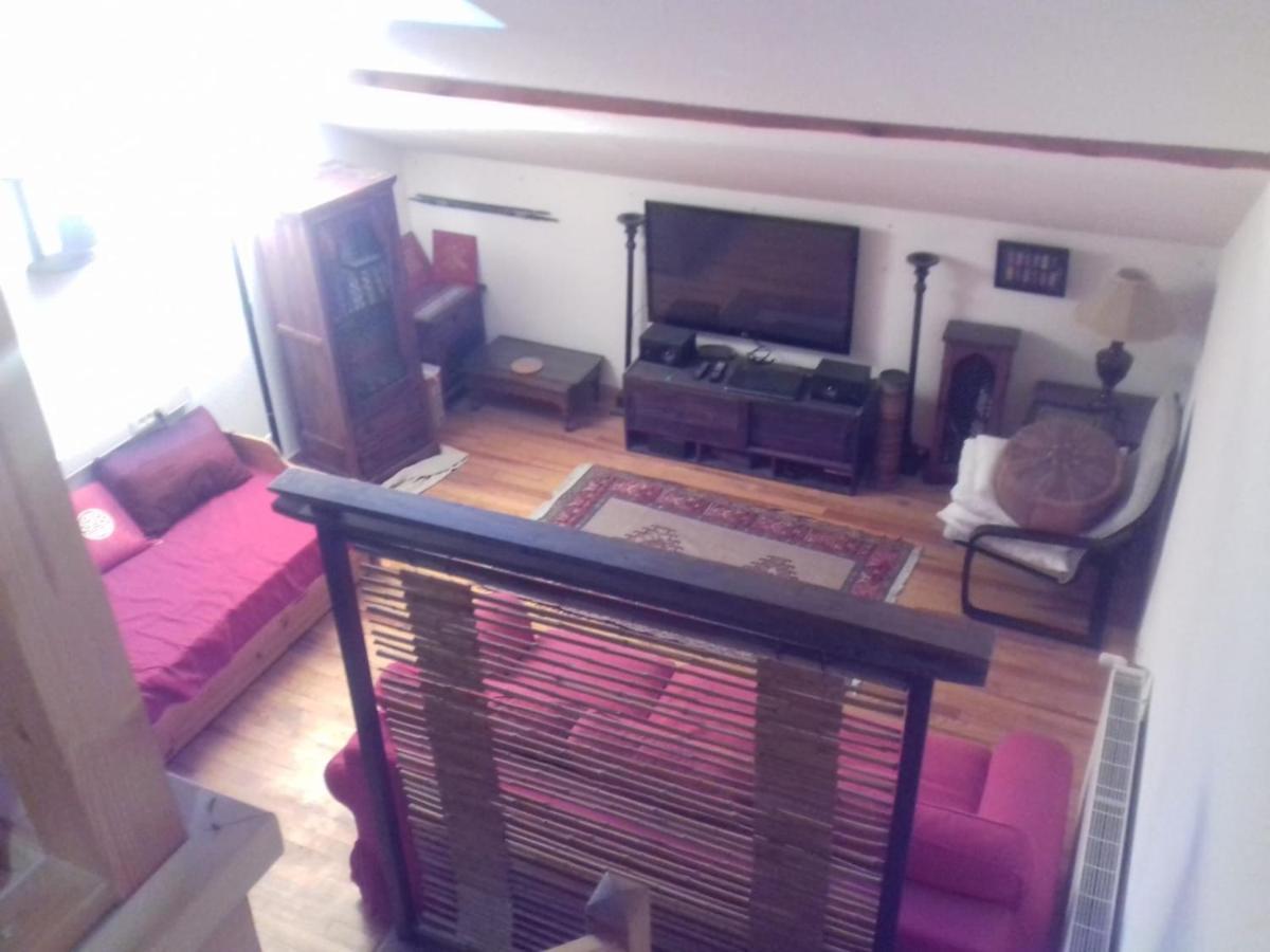 Appartement En Loft 50M2 Dans Maison Avec Chambre En Mezzanine Et Canapes Lits Dans Salon Saint-Pierre-de-Chartreuse Luaran gambar